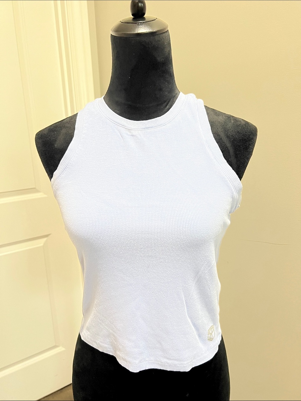 Born Primitive White Ribbed Cropped Tank